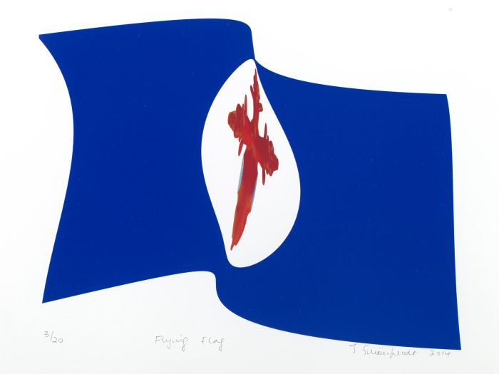 Click the image for a view of: Guild flag flying. 2014. Giclee print. Edition 20